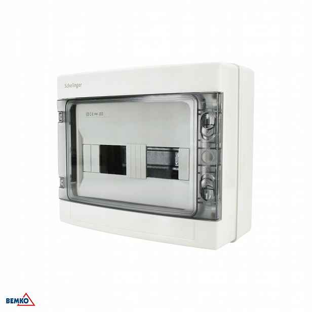 Hermetický nástěnný rozvaděč IP65 Svorky 12N+12PE 1x12P
