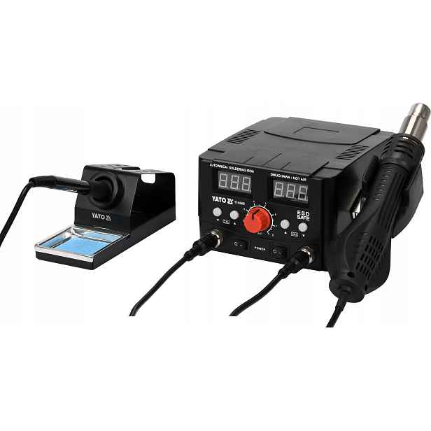 Pájecí stanice s horkým foukáním 2 v 1 se symbolem YT-82458 Led