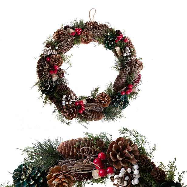 Vánoční věnec ø 36 cm Berry & Pine – Brandani