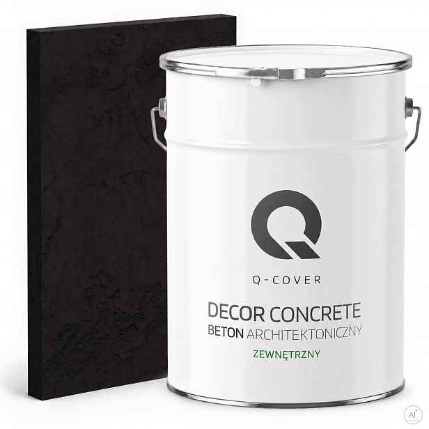Vnější Architektonický Beton 5m2 7kg Černý Ral 9005 Ozdobný Na Zeď