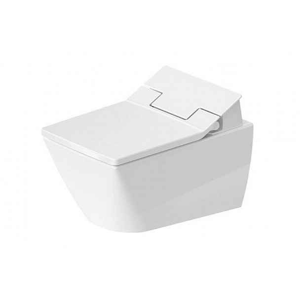 Duravit Viu - Závěsné WC pro bidetové sedátko SensoWash, Rimless, DuraFix, bílá 2511590000