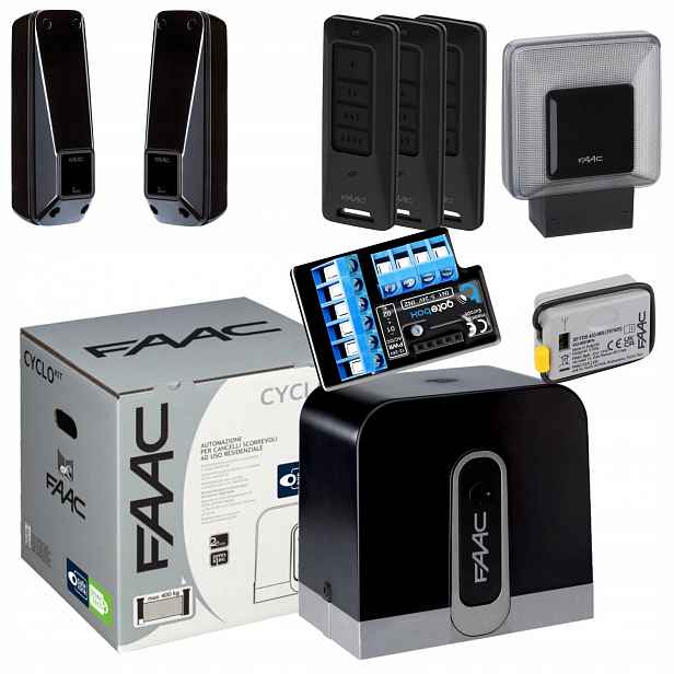 Faac Cyclo C721+ Modul WiFi Lampa+ Pilot 3ks Pohon posuvné brány