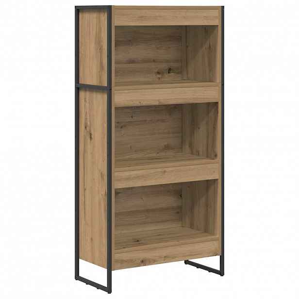 vidaXL Knihovna 60 x 30 x 121 cm Kompozitní dřevo Umělecký dub
