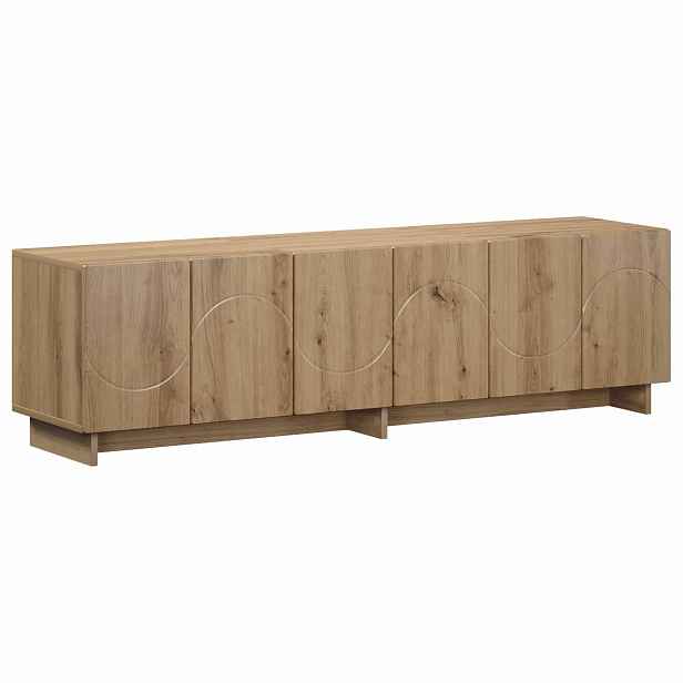 vidaXL TV stolek 140 x 34.5 x 40 cm Dub artisan Kompozitní dřevo