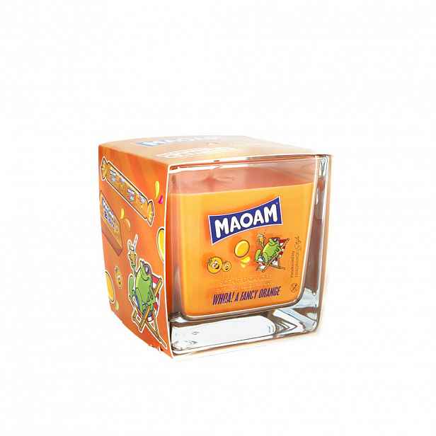 VONNÁ SVÍČKA Transparentní ve skle vůně Fancy Orange 200 g