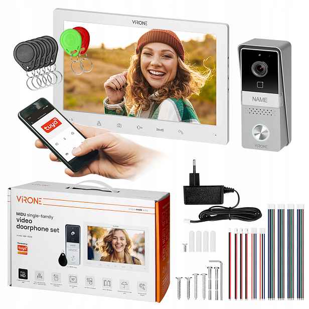Videodomofon Wifi Tuya Video domofon čtečka přívěsek na klíče ovládání brány