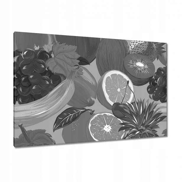 Obrazy 120x80 Citrusově šedá Ovoce