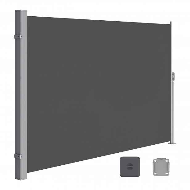 Boční terasová markýza Songmics 200 x 300 cm antracit kovová kazeta