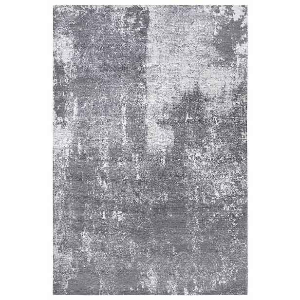 Koberec, koberec běhoun do kuchyně 75 x 150 cm, protiskluzový, šedý mramorový vzor