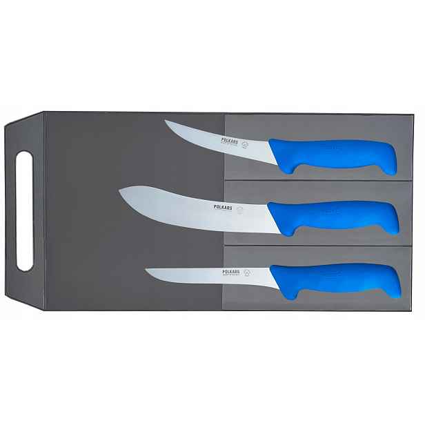 Polkars sada 3 nožů (modely 13, 07, 17) modrá