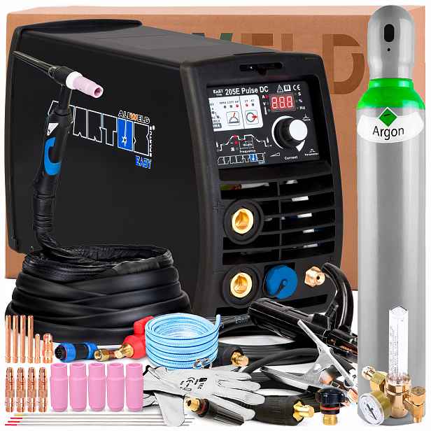 Svařovací Stroj Spartus Easytig 205E Pulse Tig DC 230V 200A Mma 2T/4T Hot Start