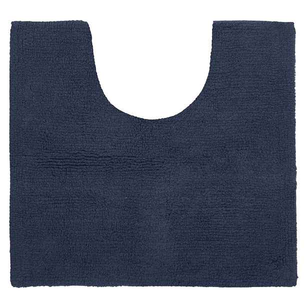 Tmavě modrá koupelnová předložka 50x45 cm Riva - Tiseco Home Studio