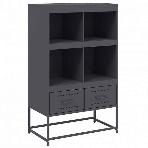 vidaXL Skříň antracitová 68 x 39 x 111,5 cm ocel