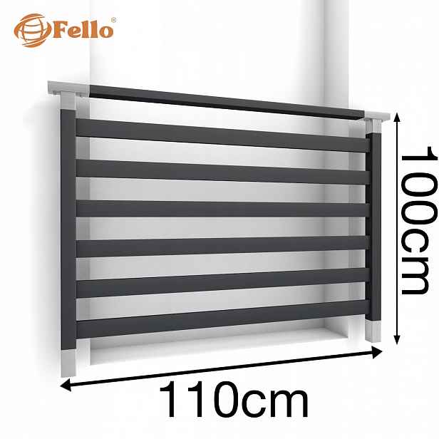 Fusion Francouzský balkon 110 cm Balustrada Ral