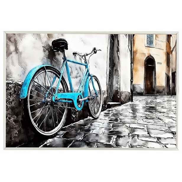 Plakát Rámeček Aluminium Kolo Itálie Staré Město Vintage 60x40