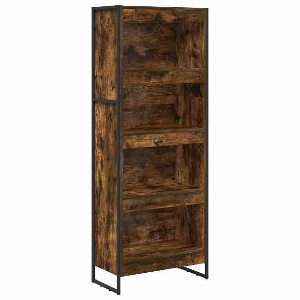 vidaXL Knihovna 60 x 30 x 155 cm Kompozitní dřevo Kouřový dub