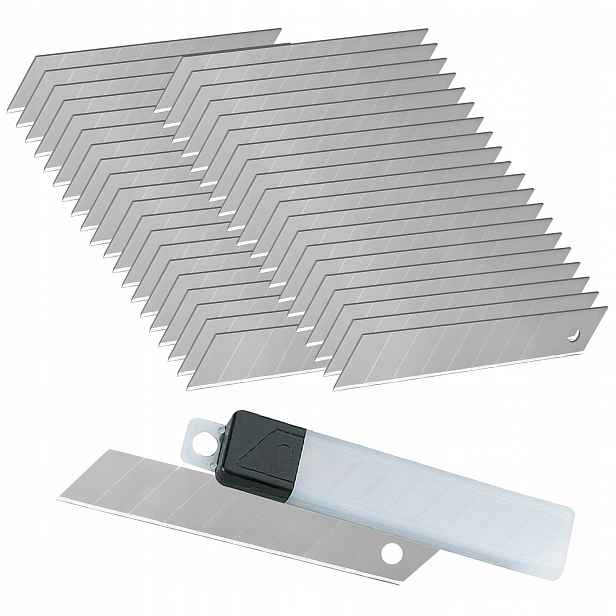 Čepele Na Nůž Nůžky Vyměnitelné Zlomené 18mm 40ks