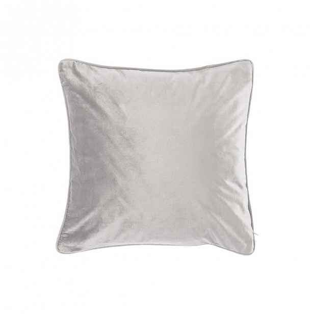 Světle šedý polštář Tiseco Home Studio Velvety, 45 x 45 cm