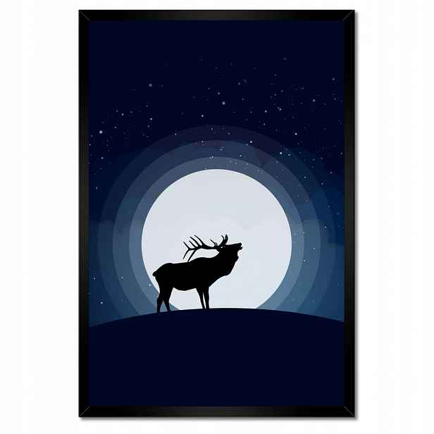 Plakáty v rámu 40x60 Jelen Jelení paroháč
