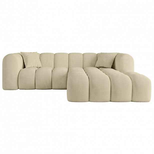 ALTDECOR ROHOVÁ SEDACÍ SOUPRAVA s otomanem vpravo OLEA-L1 – 231 x 173 x 74 cm, šedohnědá