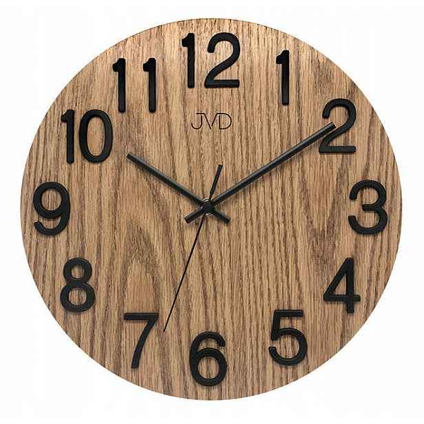 Hnědé Elegantní Nástěnné Hodiny Jvd HT98.7 30 cm 3D