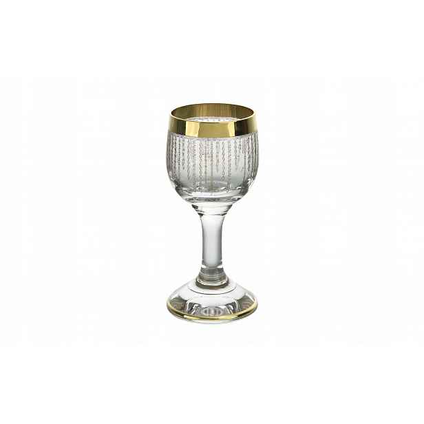 Sada 6 sklenic na vodku 25 ml Koral Gold