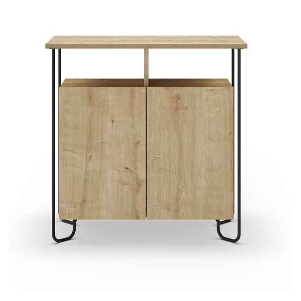 Skříňka v dekoru dubu v přírodní barvě 80x80 cm Dilly – Marckeric
