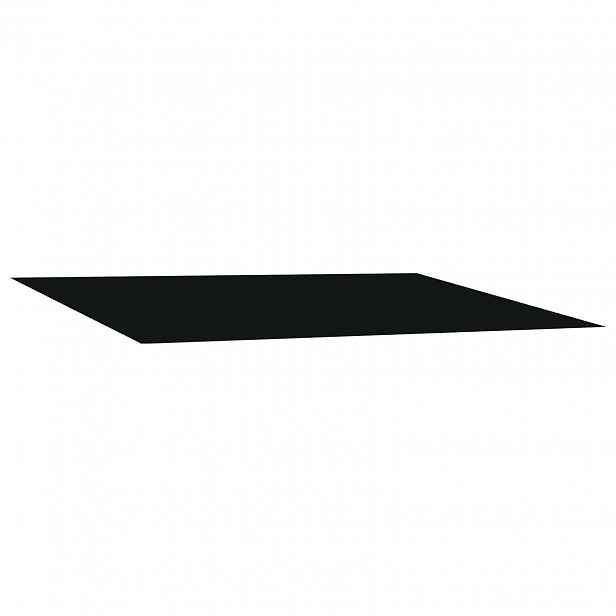 vidaXL Náhradní látka na markýzu Černá 350 x 250 cm Polyester