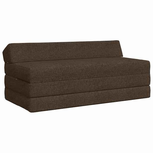 vidaXL Skládací pohovka postel Taupe 120 x 60 x 49 cm Textil