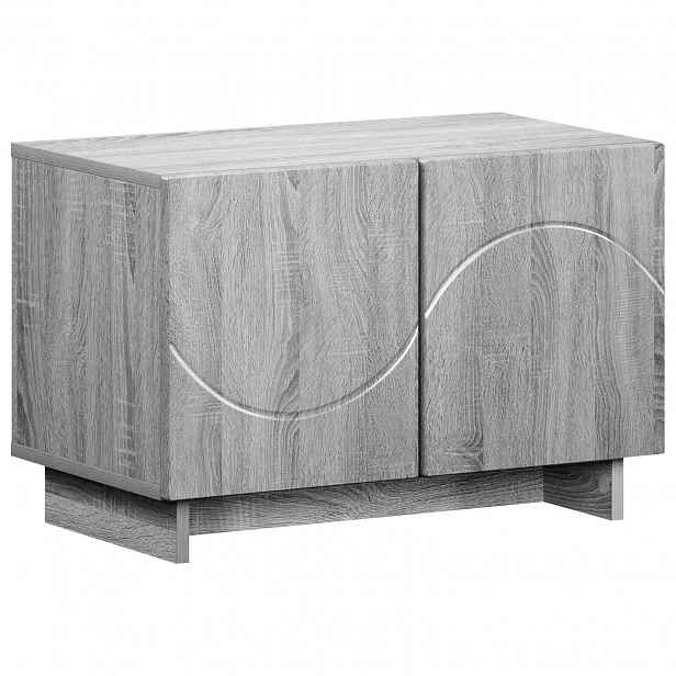 vidaXL TV stolek 60 x 34.5 x 40 cm Šedý Sonoma Kompozitní dřevo