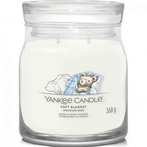 Yankee Candle Vonná svíčka střední Signature Soft Blanket, 368 g, M