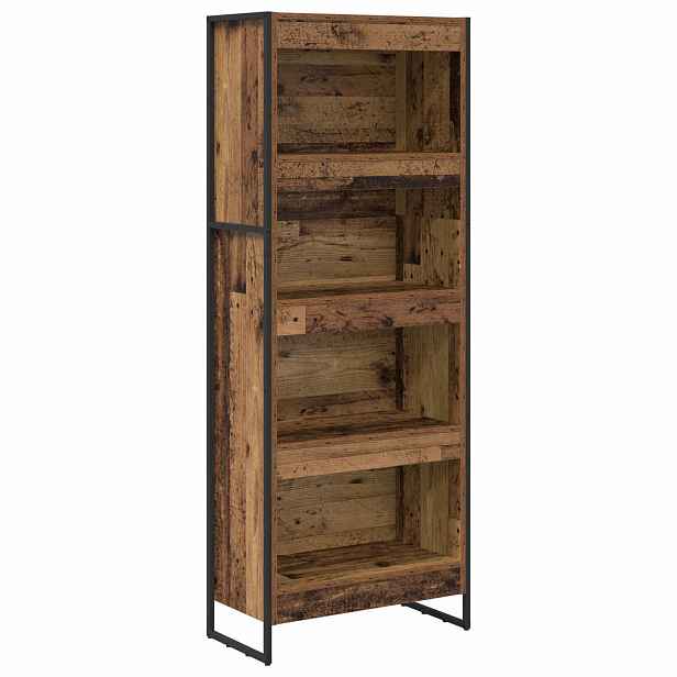 vidaXL Knihovna 60 x 30 x 155 cm Kompozitní dřevo Staré dřevo