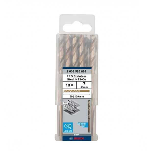 Bosch - Sada vrtáků do kovu, 7x109 mm, 10 ks 2608585892