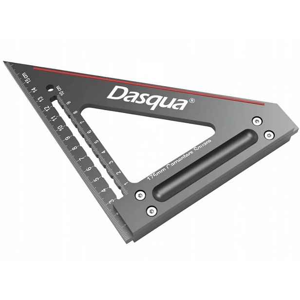 Hliníkový truhlářský úhelník s těžkou základnou 150 mm Dasqua