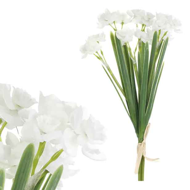Autronic Umělé narcisy UKN107 WT – bílá