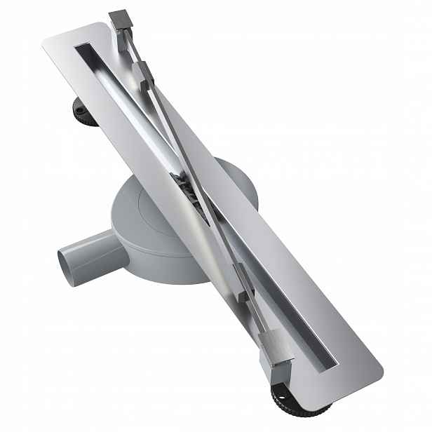 Lineární Odtok Pod Dlažbu 50 cm Ocel Sprchová Vanička Sifon Luno Inox