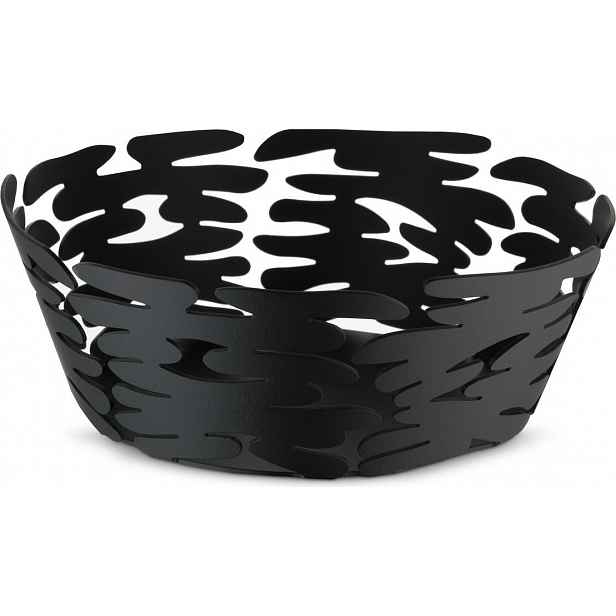 Malý košík Barket, černý, prům. 18 cm - Alessi