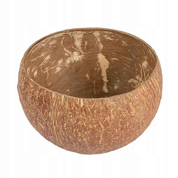Miska z kokosové skořápky opakovaně použitelná přírodní, ekologická, 350 ml, 9,5 x 8 cm, 5 ks