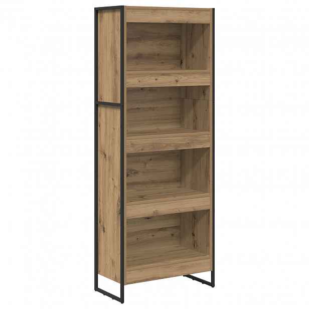 vidaXL Knihovna 60 x 30 x 155 cm Kompozitní dřevo Umělecký dub
