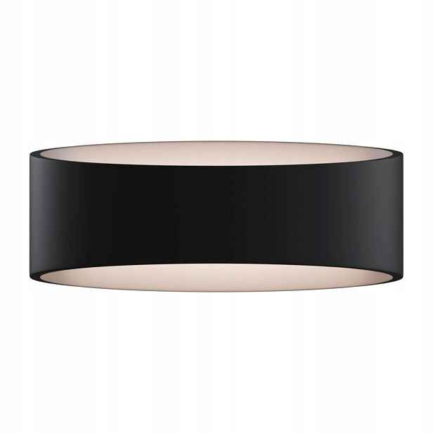 Nástěnná Led lampa kulatý podlouhlá nahoru a dolů, černá, teplá Maytoni