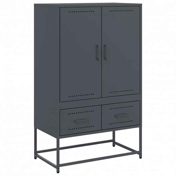 vidaXL Skříň antracitová 68 x 39 x 111,5 cm ocel