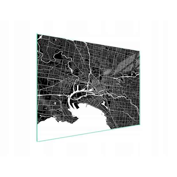 7v1 Skleněná ochranná deska na sporák 70x52 Mapa