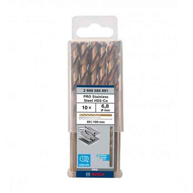 Bosch - Sada vrtáků do kovu, 6,8x109 mm, 10 ks 2608585891