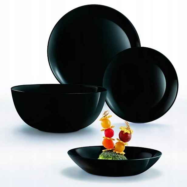 Luminarc Jídelní souprava Diwali Black, 19 ks