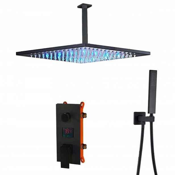 Podomítkový Set Dešťová Sprcha S Led Displejem