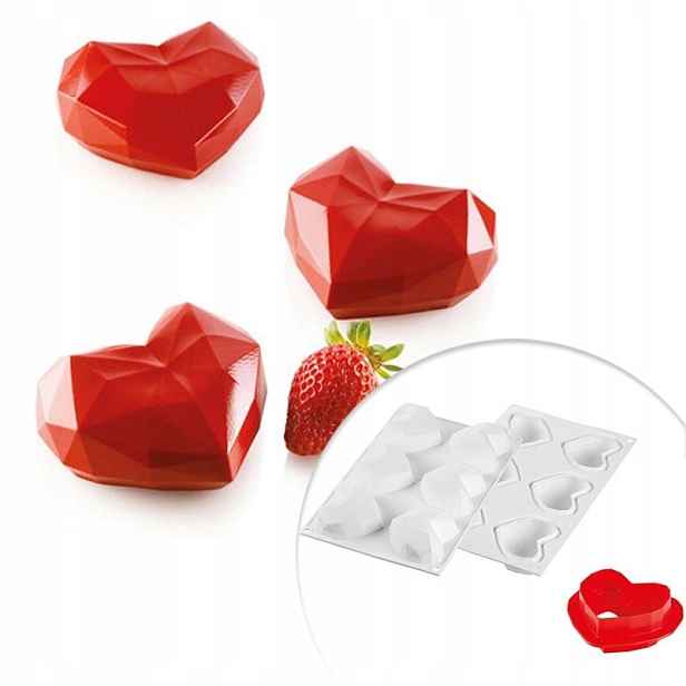 Silikonová forma 3D Amorini Origami 74 mm Silikomart 6 zásuvek monoporce