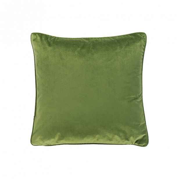 Tmavě zelený polštář Tiseco Home Studio Velvety, 45 x 45 cm