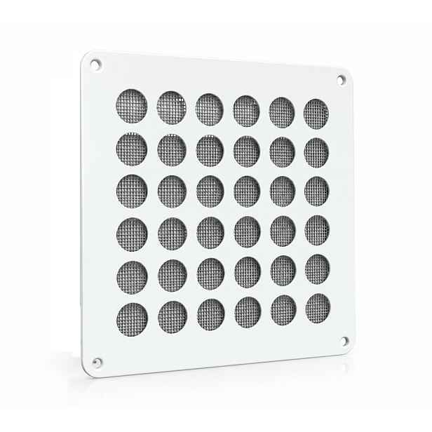 Ventilační Mřížka Kovová 20x20 Barva Bílá