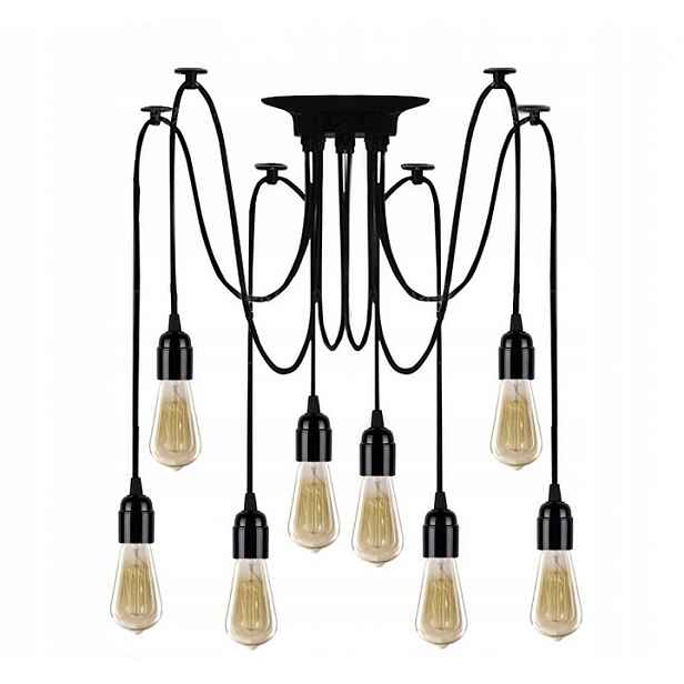 Závěsné Stropní Svítidlo Pavoučí Lustr 8 E27 Led