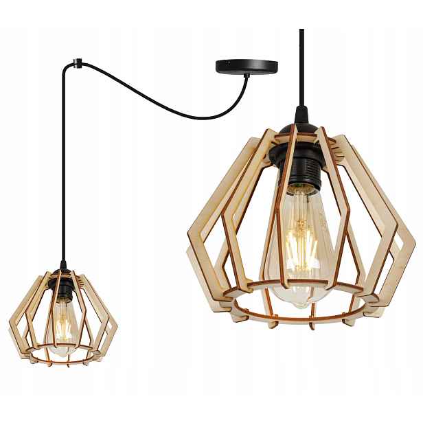Závěsné Stropní Svítidlo Dřevěný Lustr Moderní Pavouk Boho Do Kuchyně